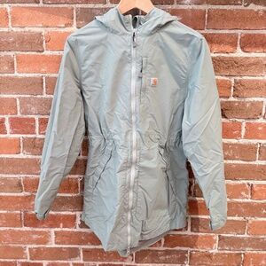 Carhartt Rain Defender Lightweight Women’s Coat Size S Light Green